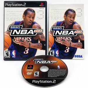 NBA 2K2 PS2 PlayStation 2 Sega Sports Allen Iverson Complete CIB Manual Tested